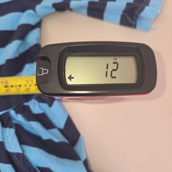 Hanna Andersson Girls Striped Dress Size 6-7 Blue & Black Cotton Blend 4159 - Picture 7 of 9